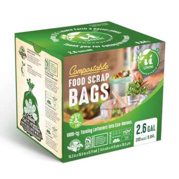 UNNI Compostable Liner Bags - Eco-Friendly Kitchen Waste Solution