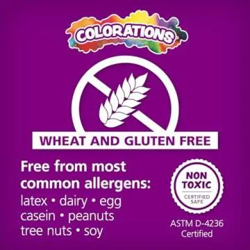 Colorations Wheat & Gluten Free Classic Dough - 8 Colors (2oz Each) | Non-Toxic, Play Dough, Bulk Set, Sensory Kit, Party Favors, Classroom Pack