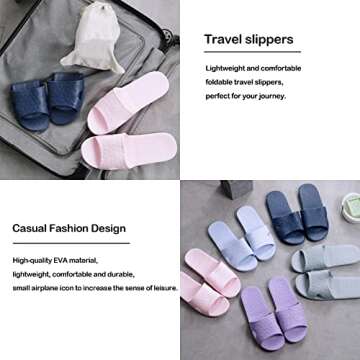 Anmerl Travel Slippers: Portable, Comfortable, Stylish Travel Shoes