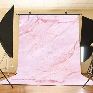 LYLYCTY 5x7ft Light Pink Marble Backdrop Light Pink Marble Physics Texture Photography Background and Studio Photography Backdrop Props LYGE819