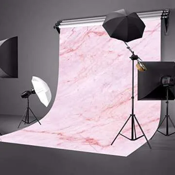 LYLYCTY 5x7ft Light Pink Marble Backdrop Light Pink Marble Physics Texture Photography Background and Studio Photography Backdrop Props LYGE819