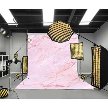 LYLYCTY 5x7ft Light Pink Marble Backdrop Light Pink Marble Physics Texture Photography Background and Studio Photography Backdrop Props LYGE819