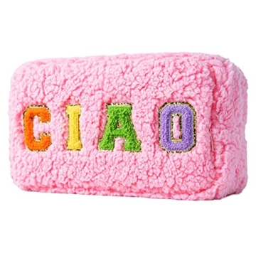 Artmavin Chenille Paillette Women's Cosmetic Bag