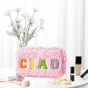 Artmavin Chenille Paillette Women's Cosmetic Bag