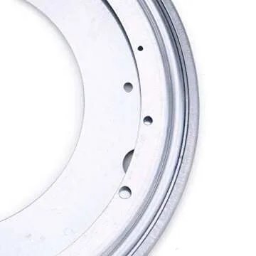 Fasmov 12-Inch Lazy Susan 5/16 Thick Turntable Bearings with 6 Rubber Pads, Pack of 2