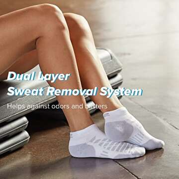 R-Gear Drymax Low Cut Running Socks For Men and Women, Medium Cushion | Breathable, Moisture Control...