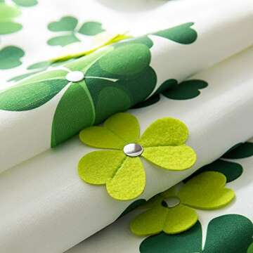 Cassiel Home st Patricks Day Decorations Table Runner 72 Clover Table Runner Shamrock
