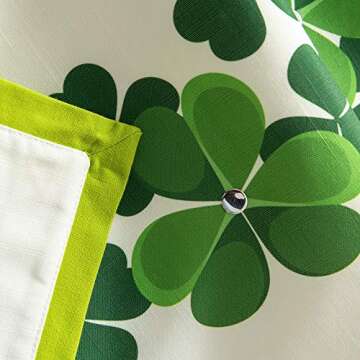 Cassiel Home st Patricks Day Decorations Table Runner 72 Clover Table Runner Shamrock