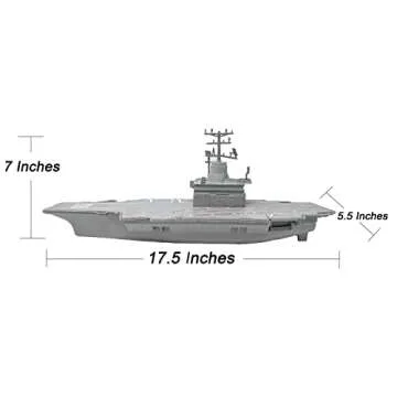 Toy Aircraft Carrier Submarine and Battleship Destroyer Combo with 8 Mini Fighter Jets
