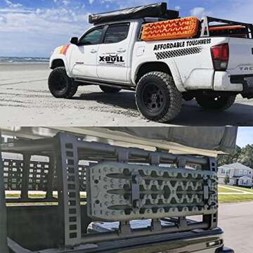 X-BULL New Recovery Traction Tracks Sand Mud Snow Track Tire Ladder 4WD (Black,3gen)