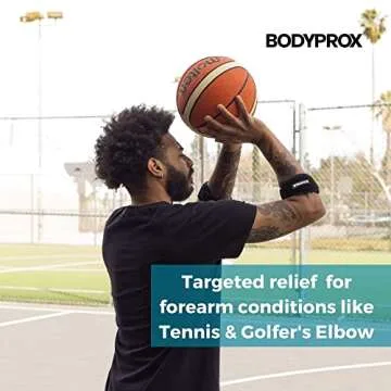 Bodyprox Elbow Brace 2 Pack for Tennis & Golfer's Elbow Pain Relief