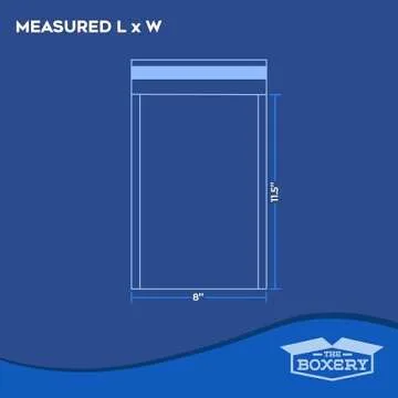 The Boxery 8x11.5" Clear Self-Sealing Bubble Out Bag Pouches -100 Pack- Bubble Cushion Wrap Bags for Packing, Storage, Moving, and Shipping fragile items