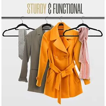 Utopia Home Velvet Hangers - Stylish & Non-Slip Design