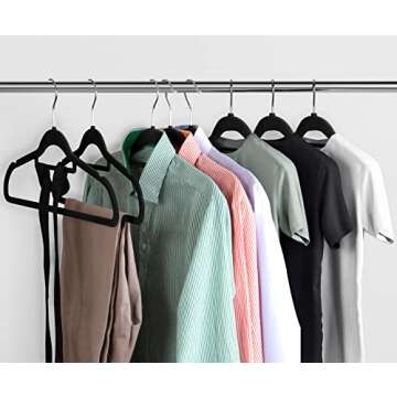 Utopia Home Velvet Hangers - Stylish & Non-Slip Design