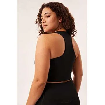 Girlfriend Collective Paloma Racerback Bra, Black XS