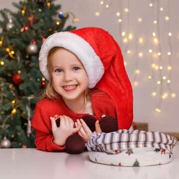 Jlong 12 Pcs Velvet Christmas Ornaments Balls Flocked Christmas Tree Ball Hanging Ornaments Shatterproof Xmas Bulbs Decorations Set Plastic Velvet Ornament Balls for Holiday Wedding Party Home Decor