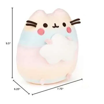 Gund Pusheen Rainbow Ombre Plush, Stuffed Animal for Ages 8 and Up, Rainbow, 9.5”