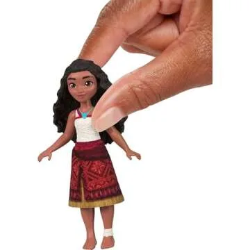 Mattel Disney Moana 2 Toys, Moana & Maui Ocean Adventures 2-Pack with 2 Small Dolls & Hook Accessory, Inspired by The Movie
