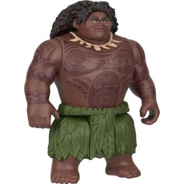 Mattel Disney Moana 2 Toys, Moana & Maui Ocean Adventures 2-Pack with 2 Small Dolls & Hook Accessory, Inspired by The Movie
