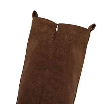 Ermonn Over The Knee Wide Calf Faux Suede Boots