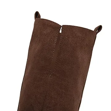 Ermonn Over The Knee Wide Calf Faux Suede Boots