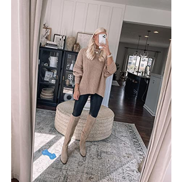 Ermonn Over The Knee Wide Calf Faux Suede Boots