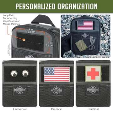 MAXPEDITION Beefy Pocket Organizer (Wolf Gray) Compact, MOLLE-Compatible, 1000D Nylon Tactical EDC Pouch, Everyday Carry Tool Pouch & Gear Storage for Outdoor, Tactical, Survival, 0266W