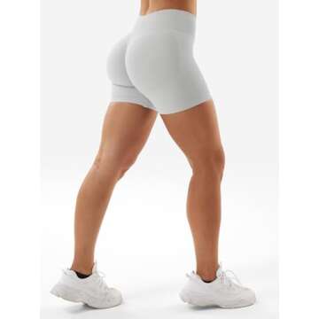 YEOREO Women Workout Gym Impact Butt Lifting Shorts