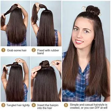 Lurrose Elegant U Shaped Hair Sticks for Women and Girls