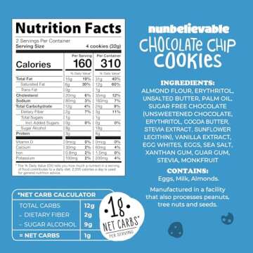 Nunbelievable Keto Cookies - Guilt-Free Chocolate Chip Snack