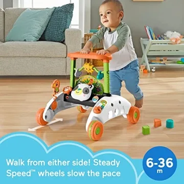 Fisher-Price 2-Sided Panda Walker for Early Learning Fun