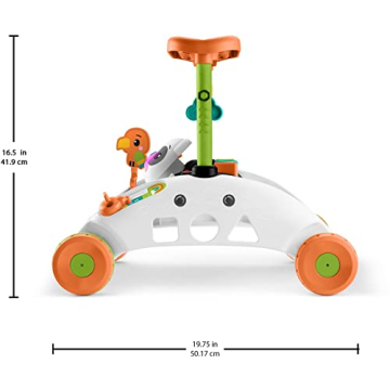 Fisher-Price 2-Sided Panda Walker for Early Learning Fun