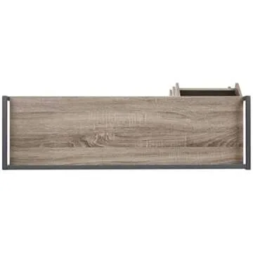 Signature Design by Ashley Maccanet Shoe Rack with Storage Cubbies, Brown