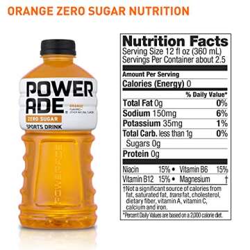 POWERADE ZERO Orange, 32 fl oz