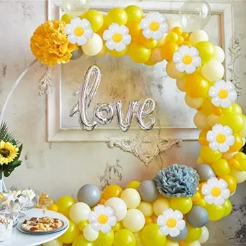Vibrant 21 Pcs Flower Balloons for Every Celebration