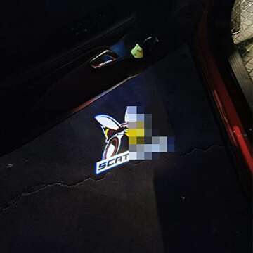 通用 Car Door Logo Lights Courtesy LED Projector Lamps Accessories Compatible for Charger 2012-present