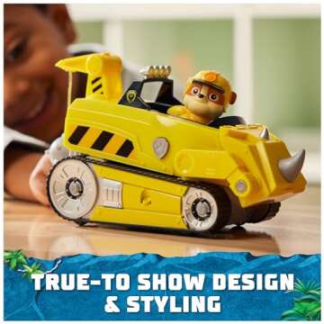 Paw Patrol Jungle Pups Rubble Rhino Vehicle for Kids