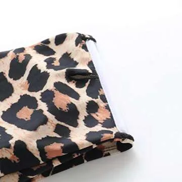 Stylish OMKAGI Leopard Print High Waisted Bikini Set
