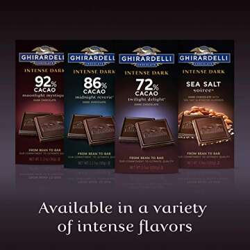 Ghirardelli 86% Cacao Dark Chocolate Bar, 6 Pack
