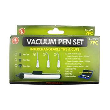 SE 7-Piece Vacuum Pen Set - Precision Tool for Crafts and Electronics