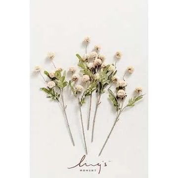 5pcs Faux Silk Mini Chrysanth Flowers for Events