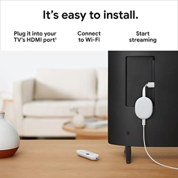 Google Chromecast 4K Streaming Stick with Voice Search