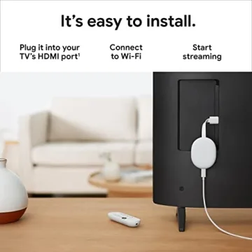 Google Chromecast 4K Streaming Stick with Voice Search