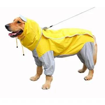 GabeFish Waterproof Dog Raincoat - 9 Colors & 10 Sizes