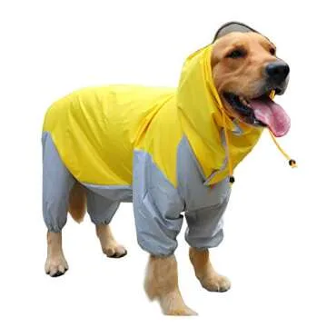 GabeFish Waterproof Dog Raincoat - 9 Colors & 10 Sizes
