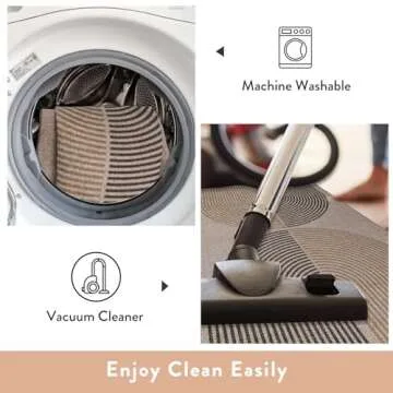 Lahome Modern Rainbow Rug - Stylish Non-Slip Design