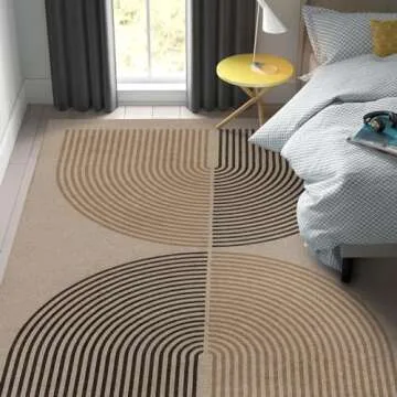 Lahome Modern Rainbow Rug - Stylish Non-Slip Design