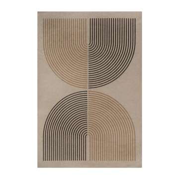 Lahome Modern Rainbow Easy Jute Rug, 6x9 Rug for Living Room Washable Indoor Outdoor Patio Rug, Farmhouse Rug for Bedroom Non Slip Contemporary Carpet for Backyard Deck Office Decor