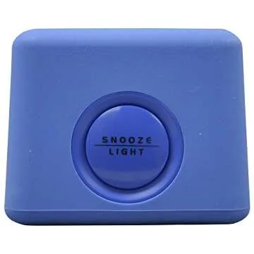 Equity La Crosse Soft Blue Cube LCD Alarm Clock