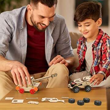 STEM Kits for Kids Age 8-12 - 6 Wood Building Projects